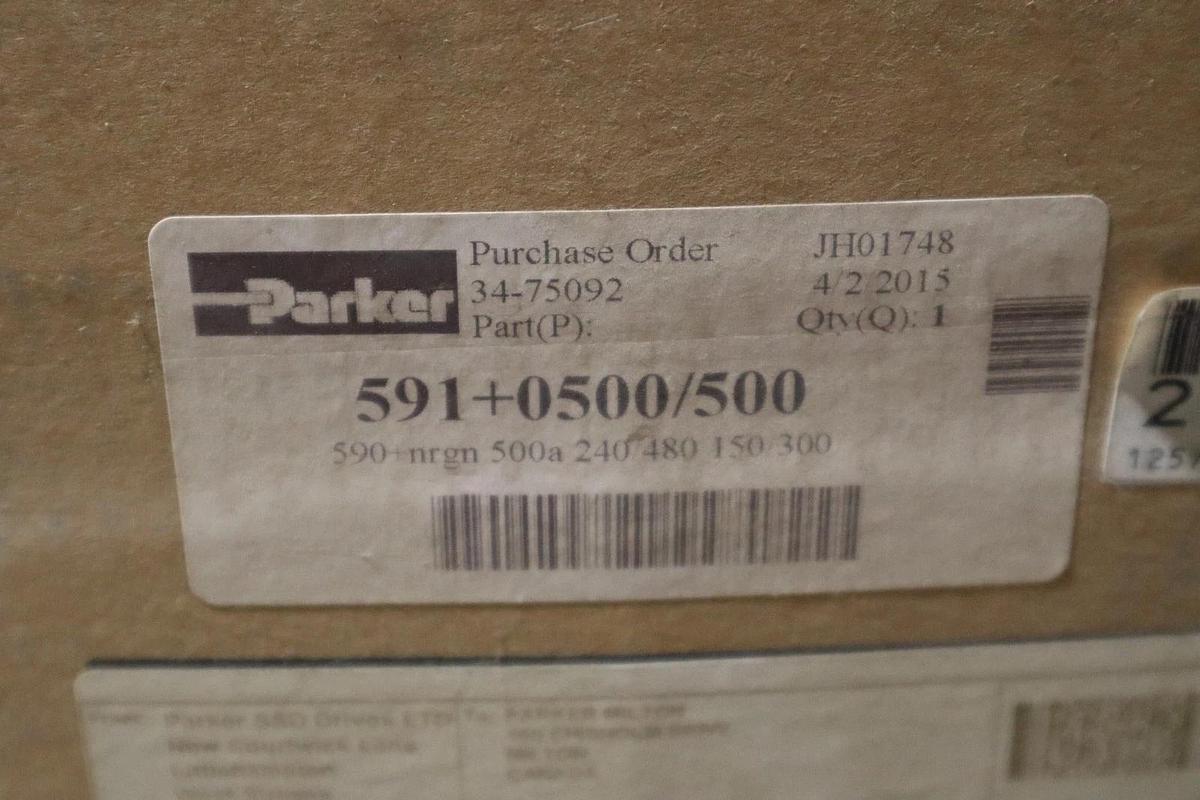 Used PARKER 591+0500/500 DRIVE NON-REGENERATIVE THREE-PHASE CHASSIS STOCK SGF84