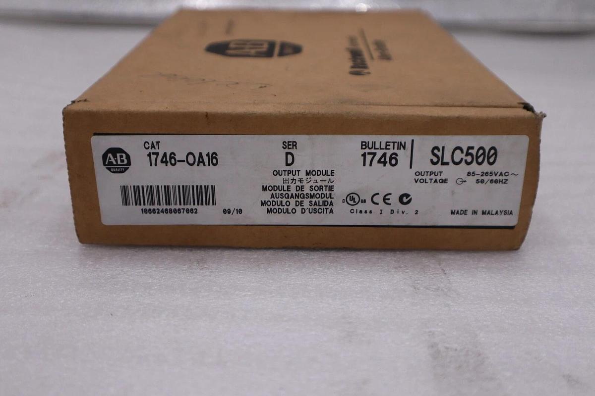 Used NEW Allen Bradley 1746-OA16 /D SLC 500 16-Channel 120/240VAC Output Module #H12A