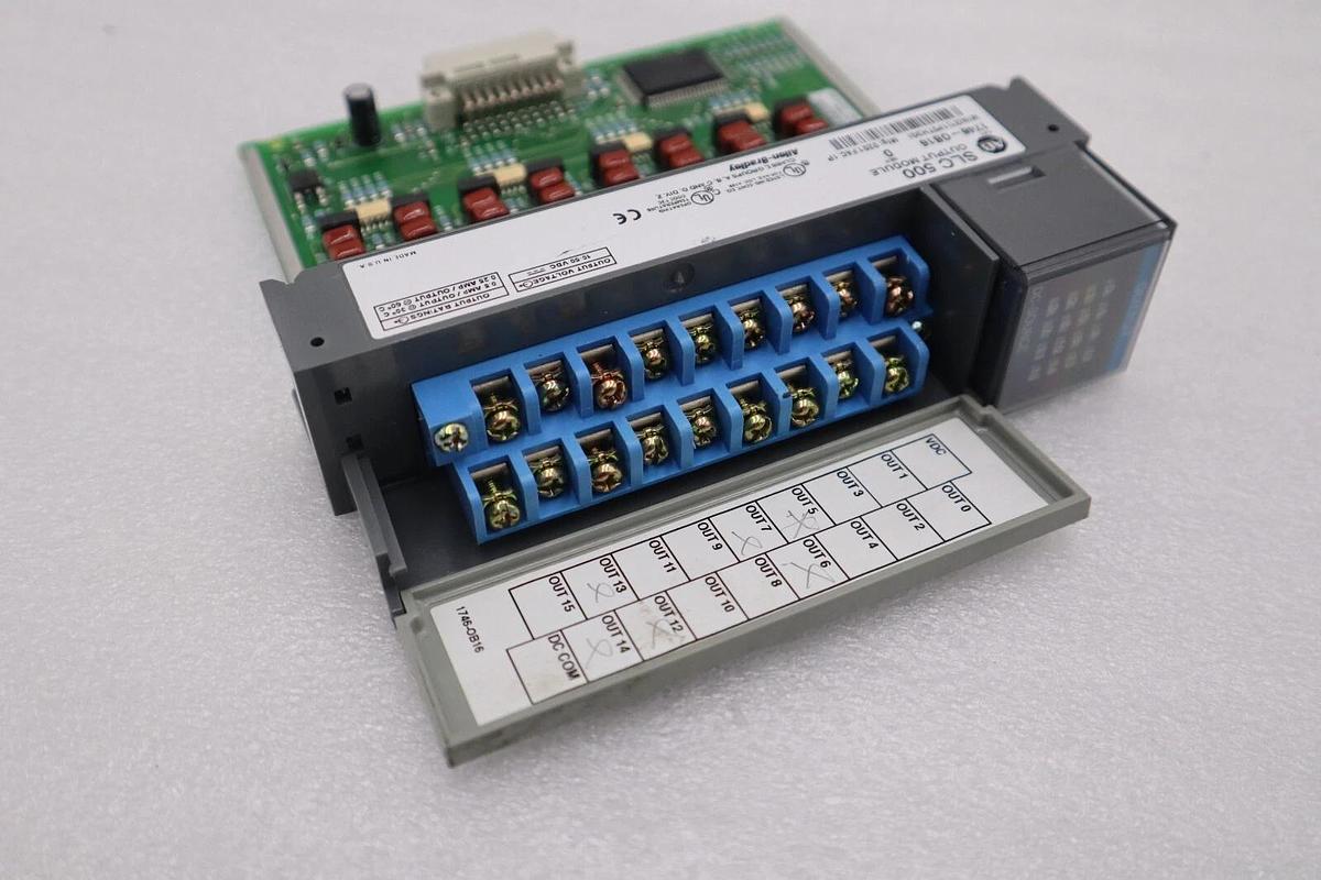 Used Allen Bradley 1746-OB16 Ser. D SLC 500 16-Point DC Output Module STOCK K-99-D