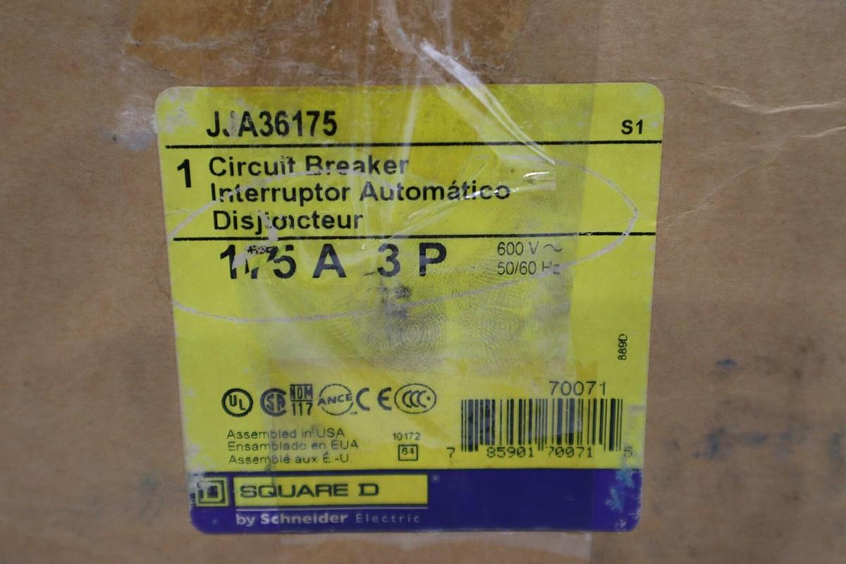 Used SQUARE D Circuit Breaker  JJA36175 NEW IN BOX STOCK H410