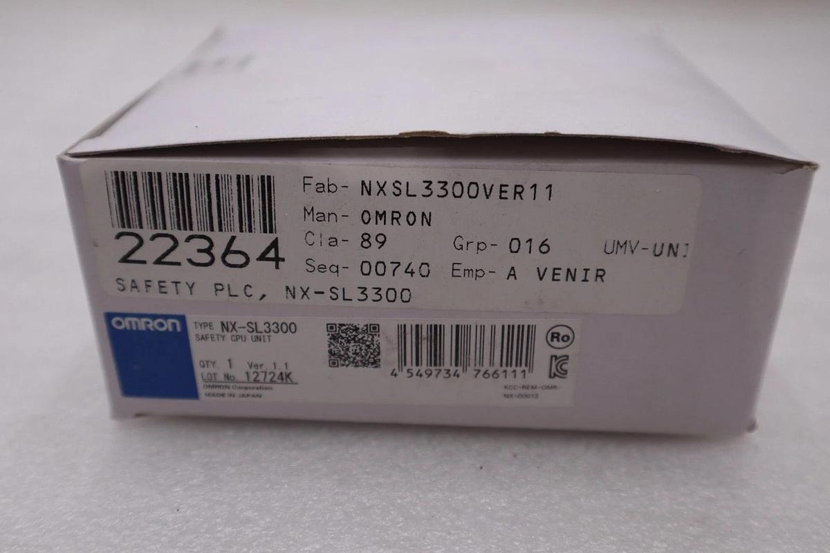 Used Omron NX-SL3300 Safety CPU Unit Programmable Logic Controller Module - #GF566A