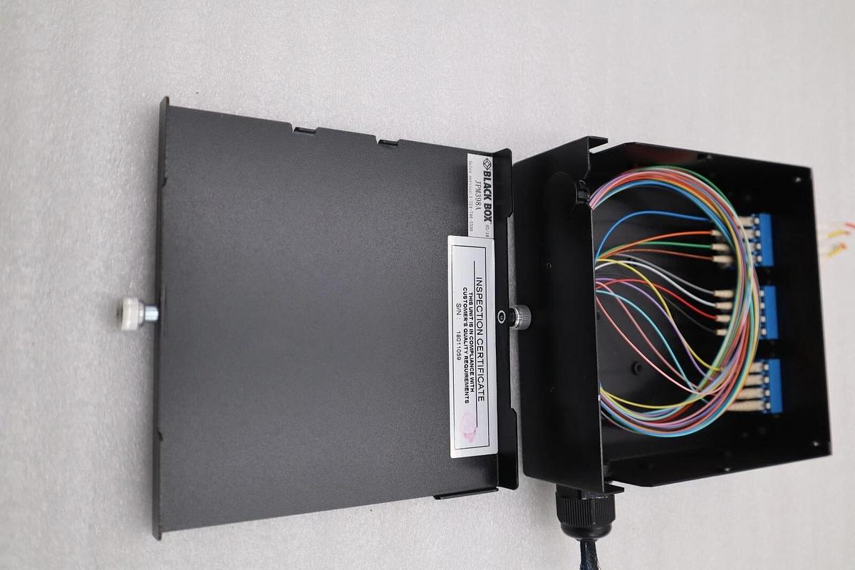 Used Black Box JPM398A JPM39 Series DIN Rail Mini Fiber Enclosure STOCK K-1120-A