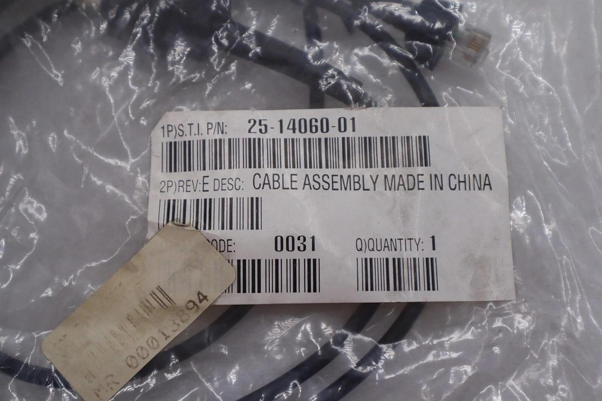Used SYMBOL 25-14060-01 CABLE ASSEMBLY SYNAPSE FACTORY SEALED NOS #1014A