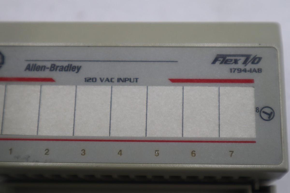 Used Allen Bradley 1794-IA8 1794-1A8 1794-IAB 1794-TBN Flex I/O Input Module #2203-A