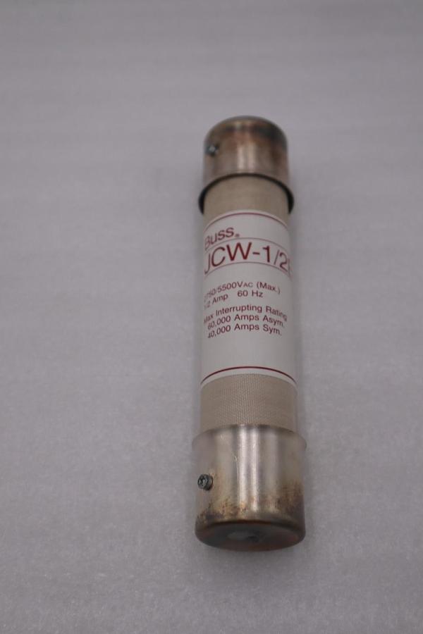 LOT OF 2 - Buss JCW-1/2E High Voltage Fuse 1/2A 2750/5500VAC - STOCK 5833A
