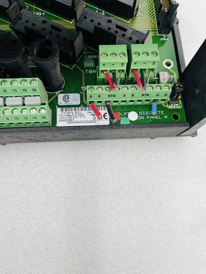 Used Fisher-Rosemount 01984-4121-0002 Isolated Discrete Termination Panel A #2321