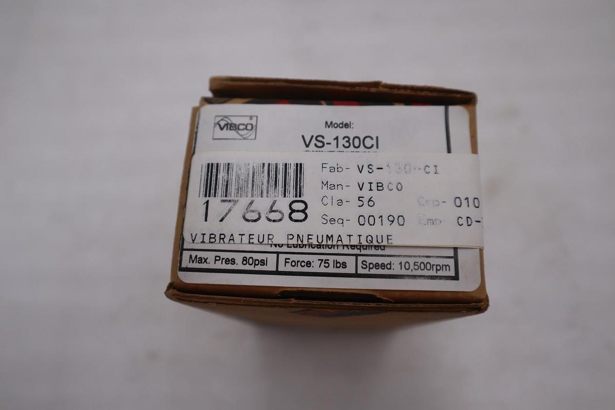 VIBCO INC VS-130CI / VS130CI ORIGINAL SILENT TURBINE VIBRATOR - STOCK GF498A