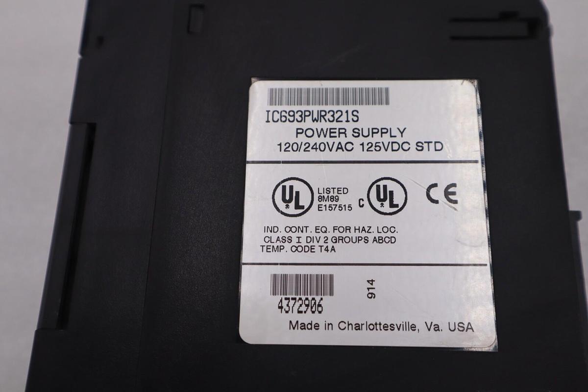 Used GE FAUNC IC693PWR321S POWER SUPLY MODULE STOCK #L-550-C