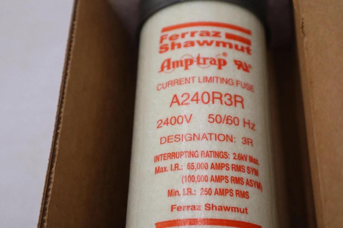 Used NEW Gould Shawmut A240R3R Amp-Trap Fuse 2.75kV 2400V 50/60Hz - STOCK GF864