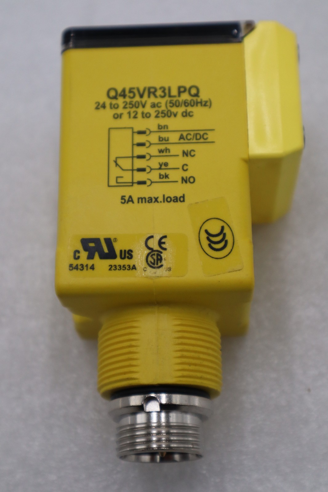 Used BANNER ENGINEERING Q45VR3LPQ Photoelectric Sensor STOCK H841A
