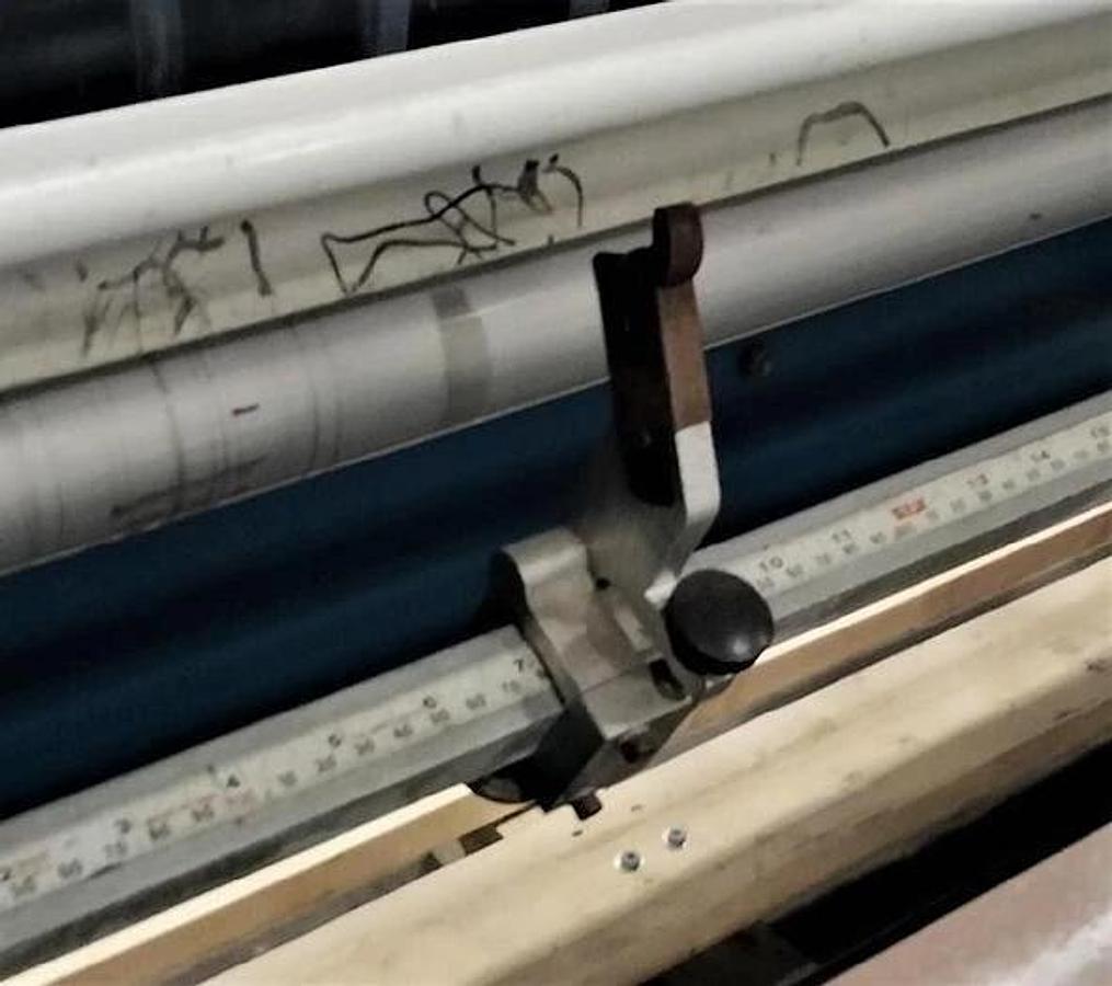 Used 60" ROSENTHAL SHEETER MODEL WAS-5-UBZEA-24 WITH OUTPUT CONVEYOR