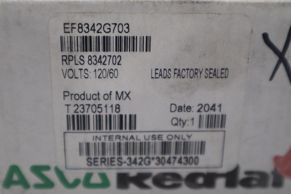 NEW IN BOX ASCO EF8342G703 120V 100-125PSI 3/8" NSMP STOCK G562