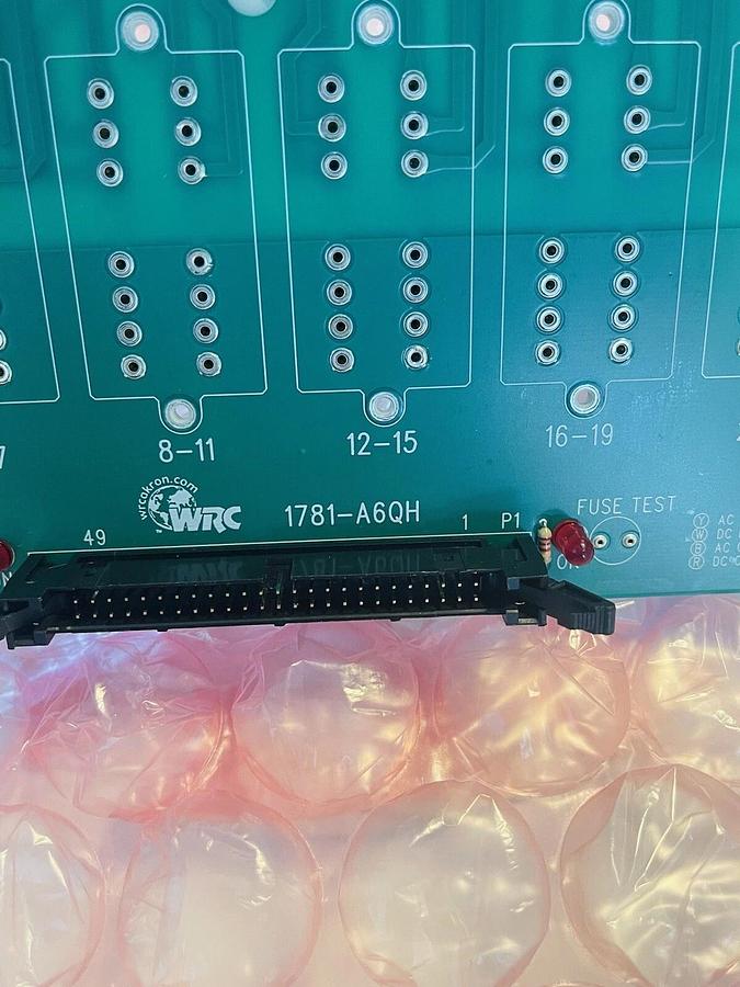 Used WRC 1781-A6QH PLC PCB Circuit Board Fused Terminal Block #K-1046
