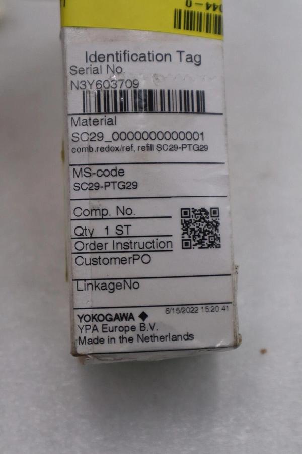 Used NEW Yokogawa SC29-PTG29 Combined Redox/Ref Electrode STOCK G878A