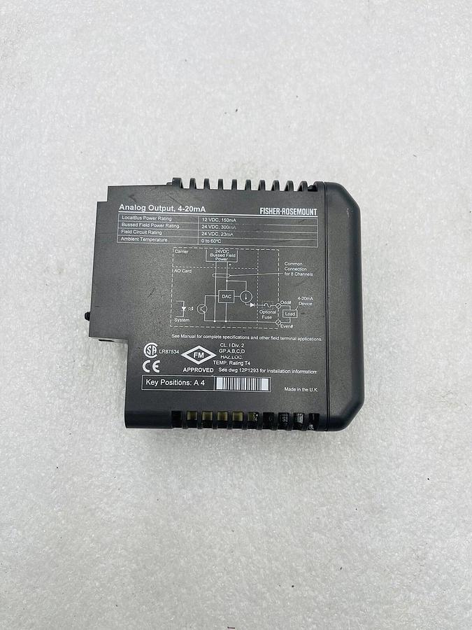 Used EMERSON DELTAV KJ3002X1-BB1 AO 4-20MA KJ3002X1BB1 #K-2612