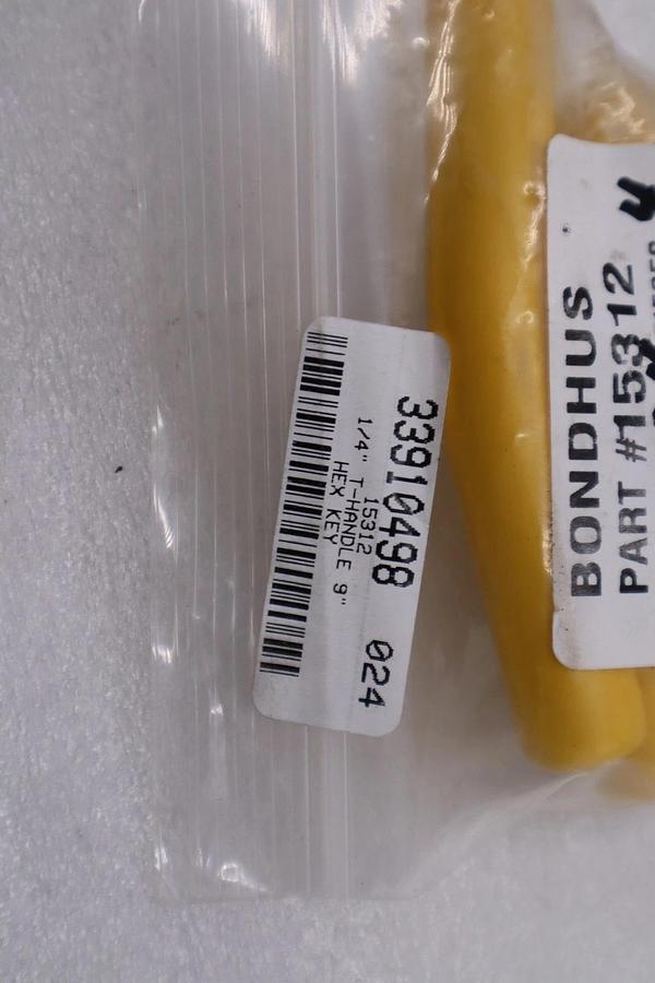 Used LOT OF 4 - Bondhus 15312 1/4" Hex Tip T-Handle with ProGuard Finish STOCK H1151A