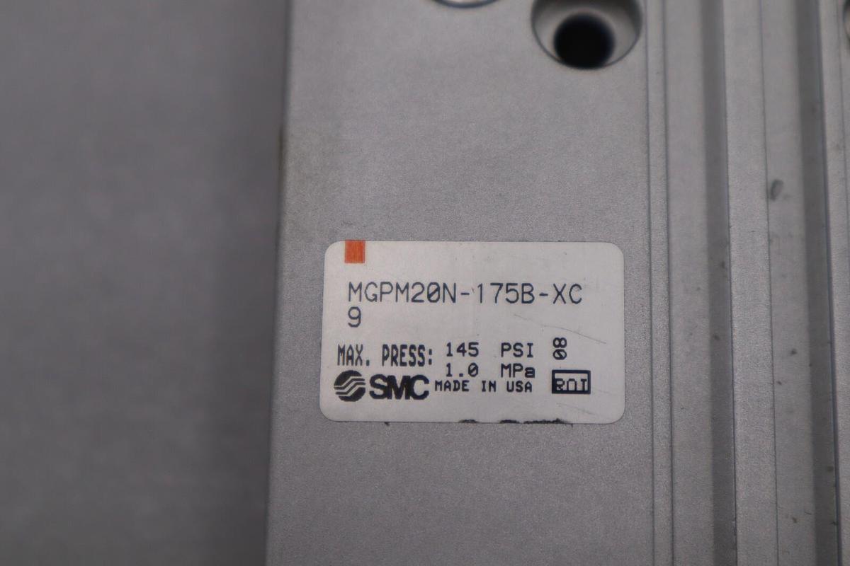 Used SMC MGPM20N-175B-XC9 20MM MGP 145 PSI 1.0 MPa STOCK L-184-C