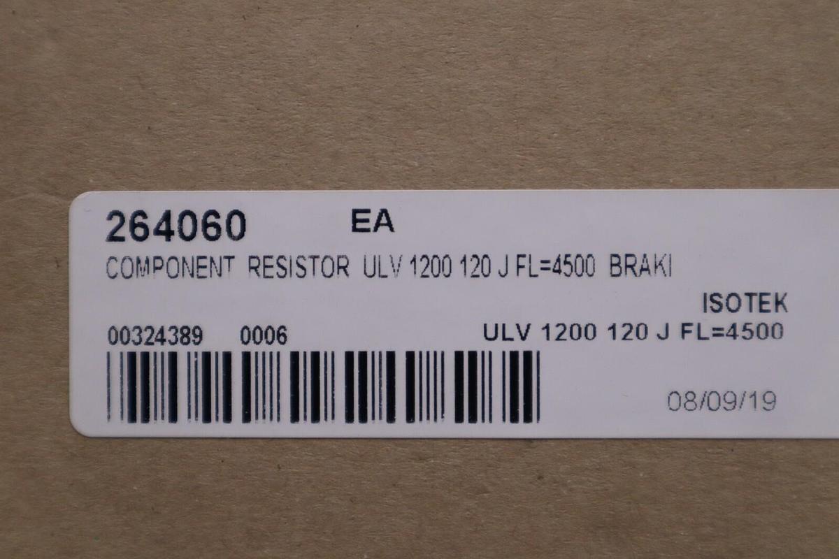 RARA ELECTRONICS COMPANY ULV1200S 120 Ω J / ULV 1200S 120ΩJ NEW UNIT STOCK G127
