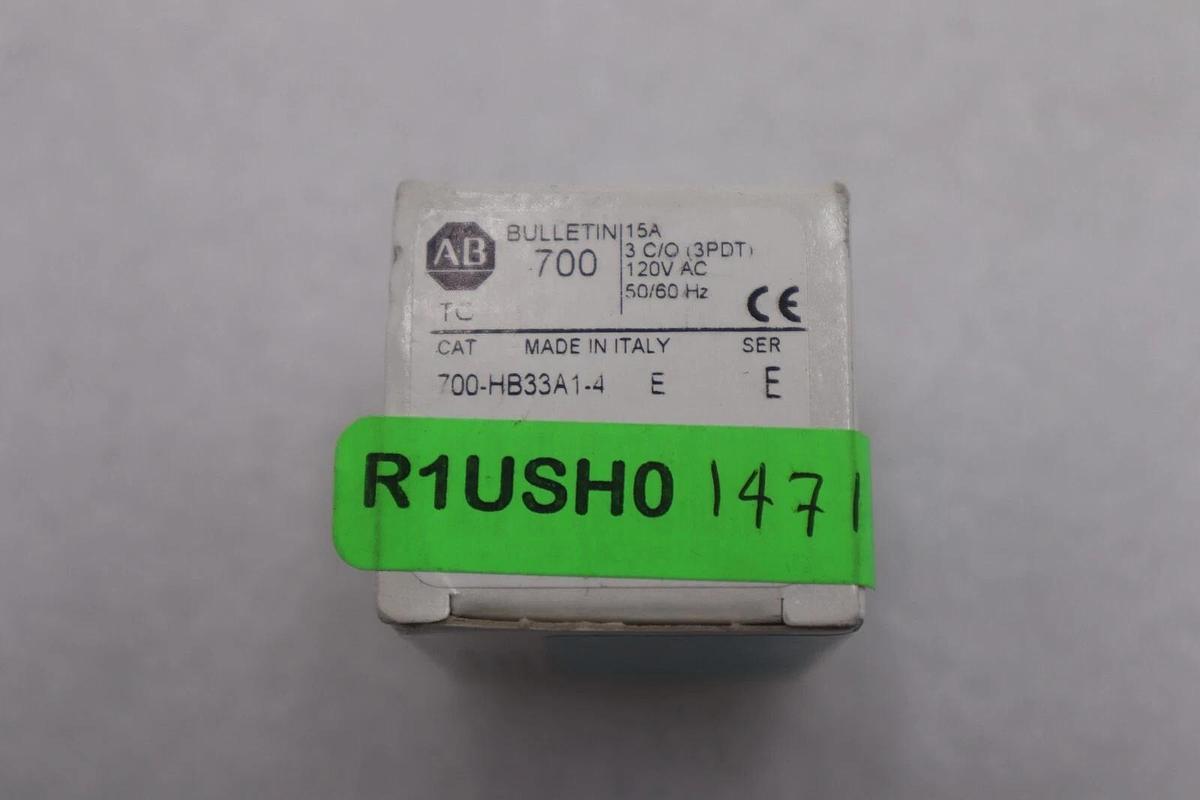 AB ALLEN BRADLEY 700-HB33A1-4 Series E Relay 120 VAC NEW OPEN BOX STOCK K-3247