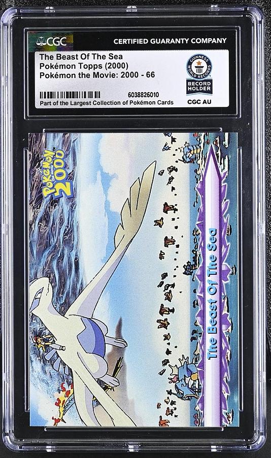 Used Topps Pokemon The Movie 2000 #66 The Beast Of The Sea Lugia CGC WORLD RECORD 1/1
