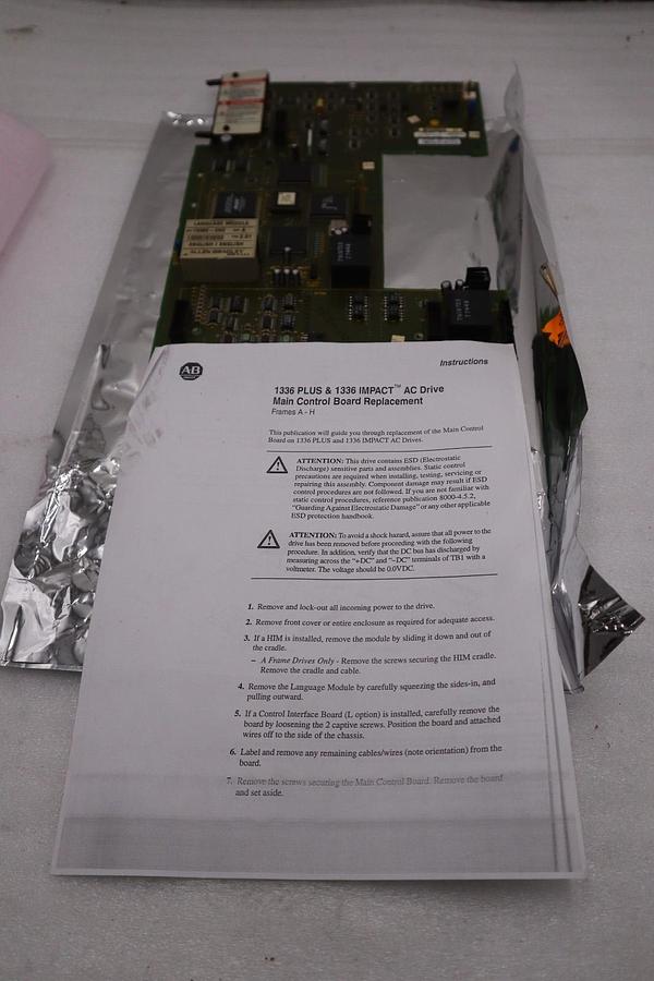 Used Allen Bradley 74103-193-52 Rev 01 PCB Drive Board 1336E-MC2-SP21A 1336E-EN2 AB
