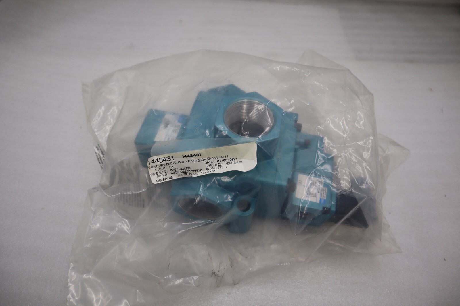 Used Mac 58D-73-111JA Pneumatic Air Valve Pilot NEW NO BOX STOCK H18