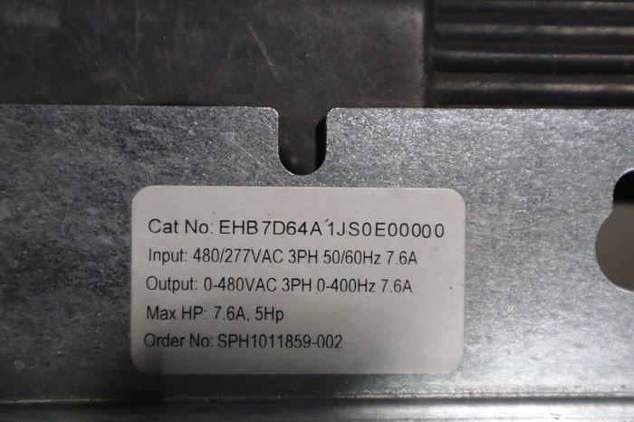 Eaton EHB7D64A1JS0E0000 VFD DRIVE BYPASS 7.6A, 5HP 480V NEMA 1 STOCK S-300