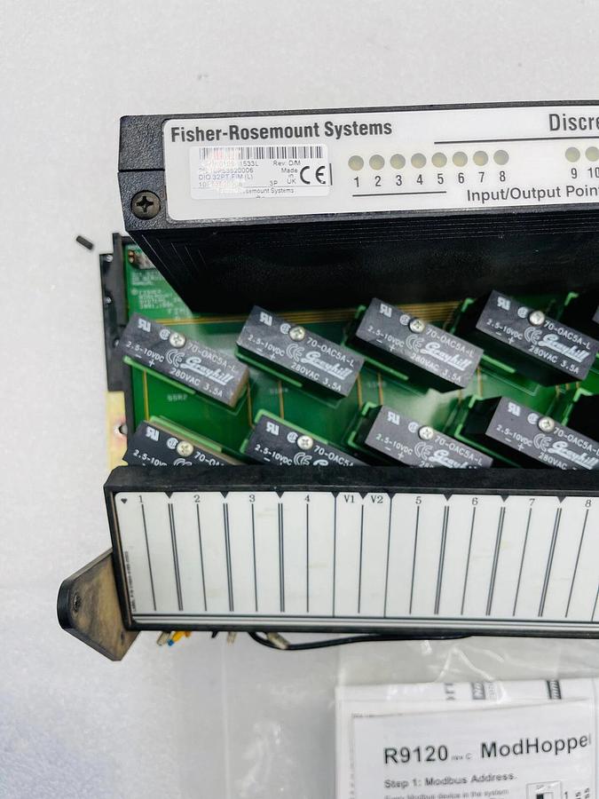 Used Fisher-Rosemount 01984-4121-0002 Isolated Discrete Termination Panel A #2316