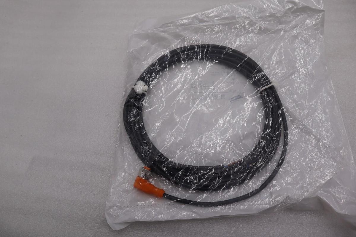 IFM CORDSET 5m LENGTH, 4 WIRE / 4 POLE EVC005 STOCK K-3900