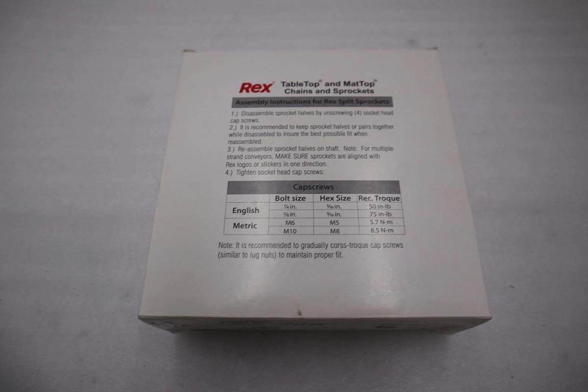 Used NEW Rexnord NS1500-24T-1-1/2IN 1KW1SS PA  Thermoplastic Split Sprocket STK H1879