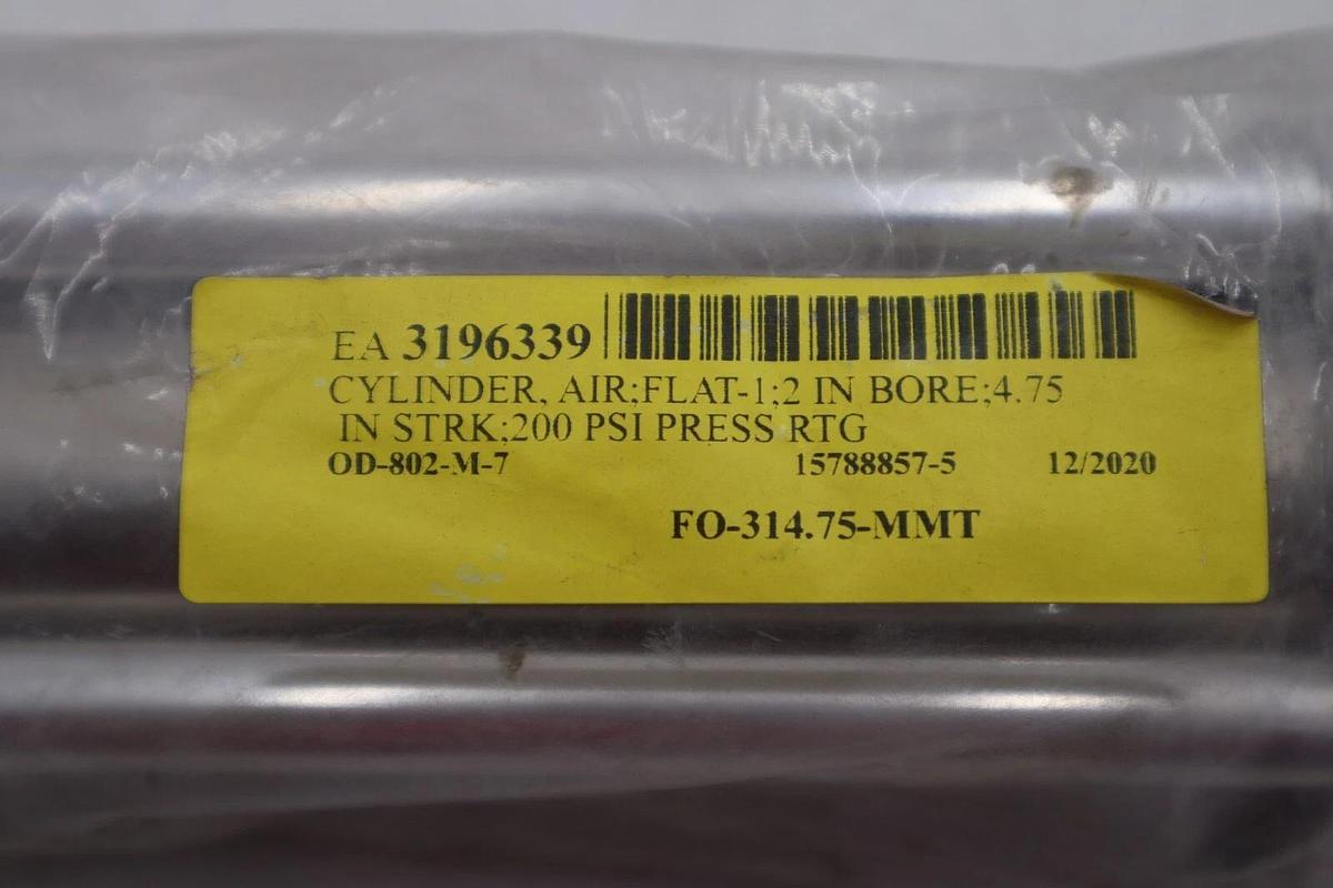 EA 3196339 Cylinder Air Flat 1-2Inch 4.75 Bore OD-802-M-7 #K-2210
