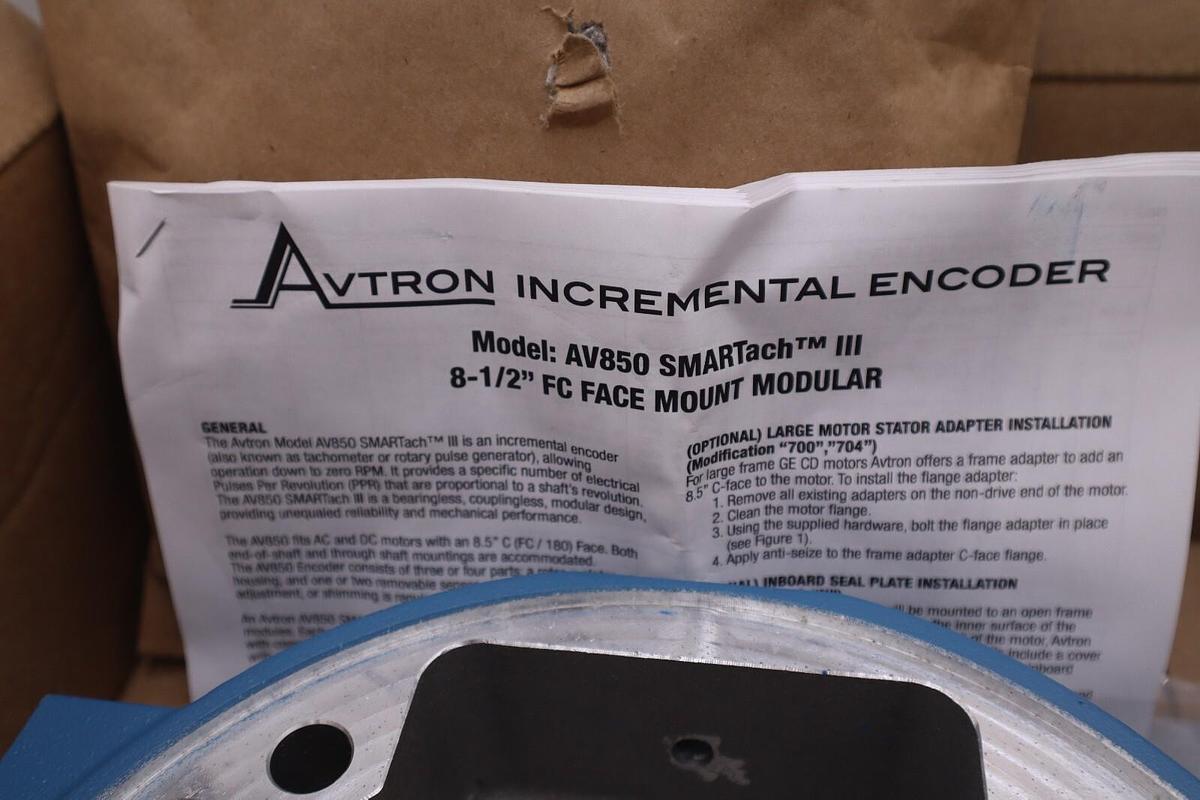 Used NEW AVTRON AV850 SMARTACH III 8-1/2" FACE MOUNT AV58P004 AV850CBF848P004 #G129A