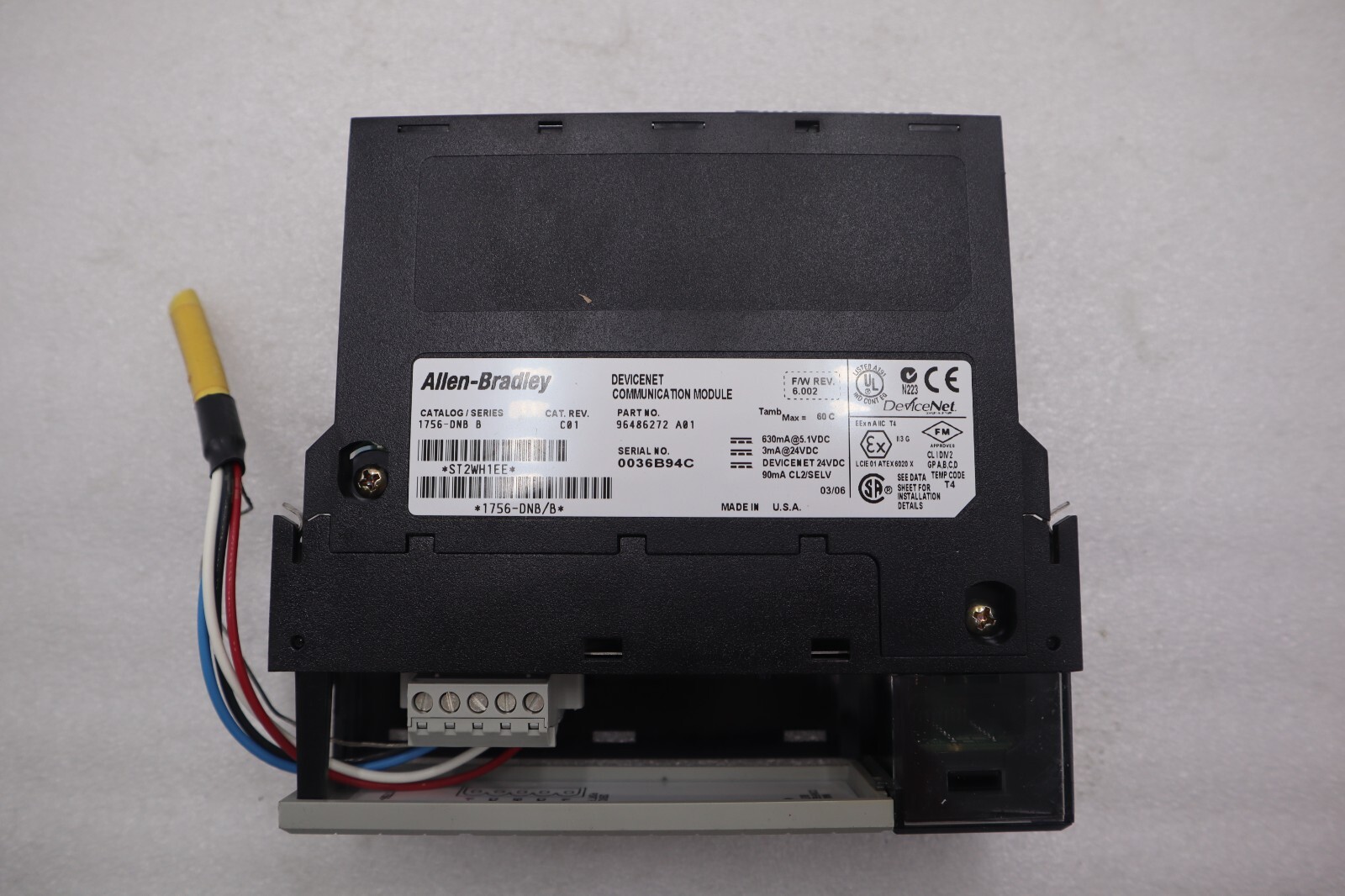 Used Allen Bradley AB 1756-DNB Ser. B DeviceNet STOCK 4957