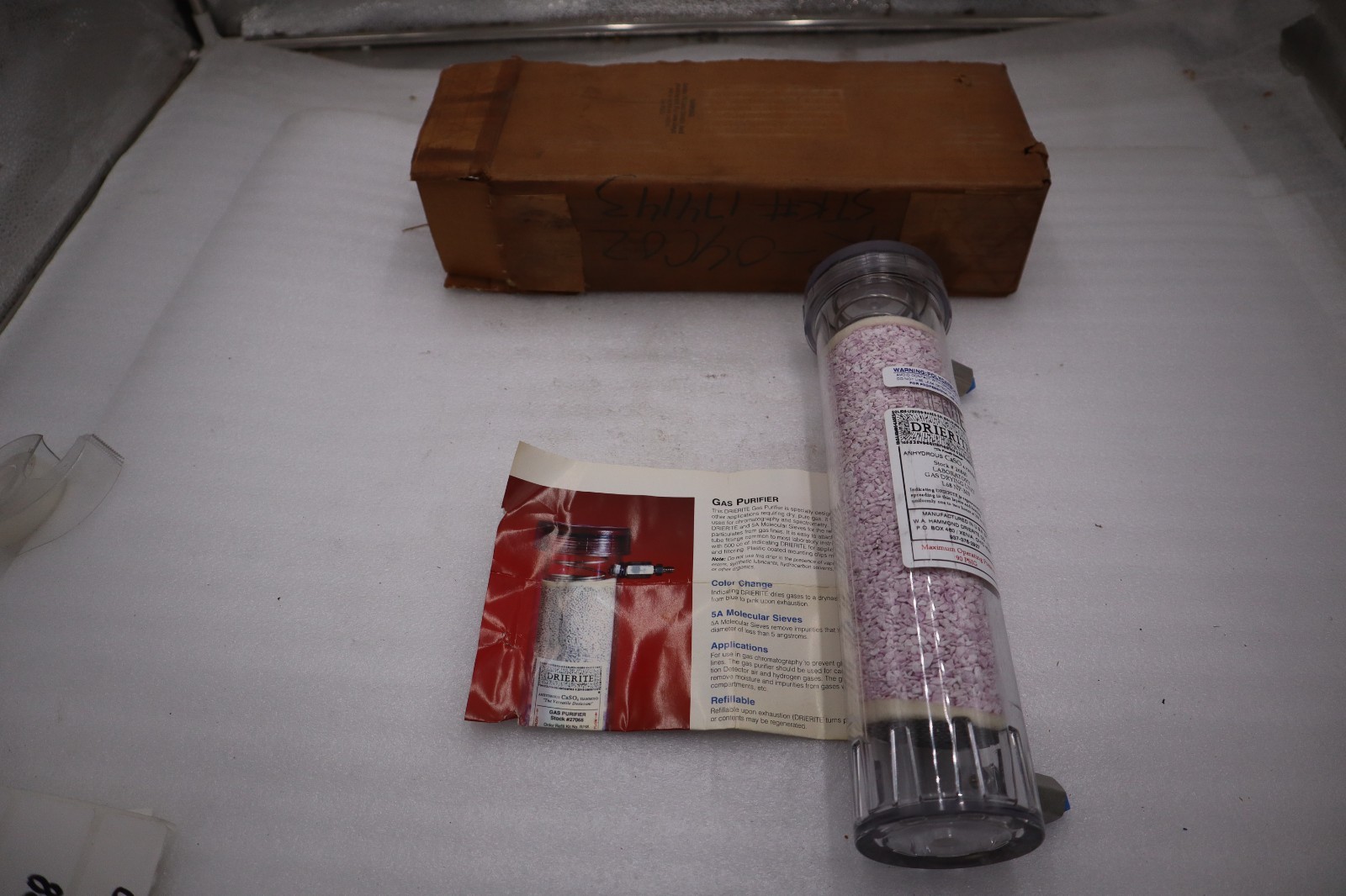 Used Drierite L68-NP-303 Laboratory Gas Drying Unit, 1/8 in NPT (AS PICTURES) #H986