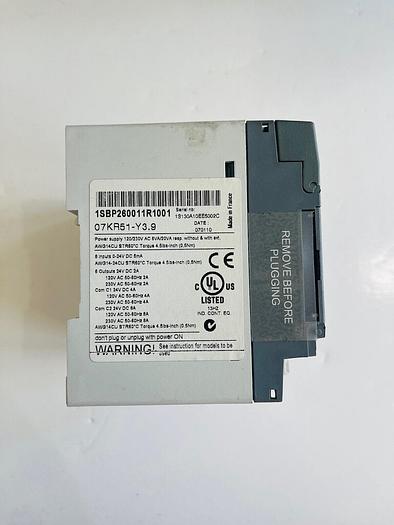 Used ABB 07KR51-Y3.9 230VAC PLC Central Unit wtih CS31 BUS #K-939