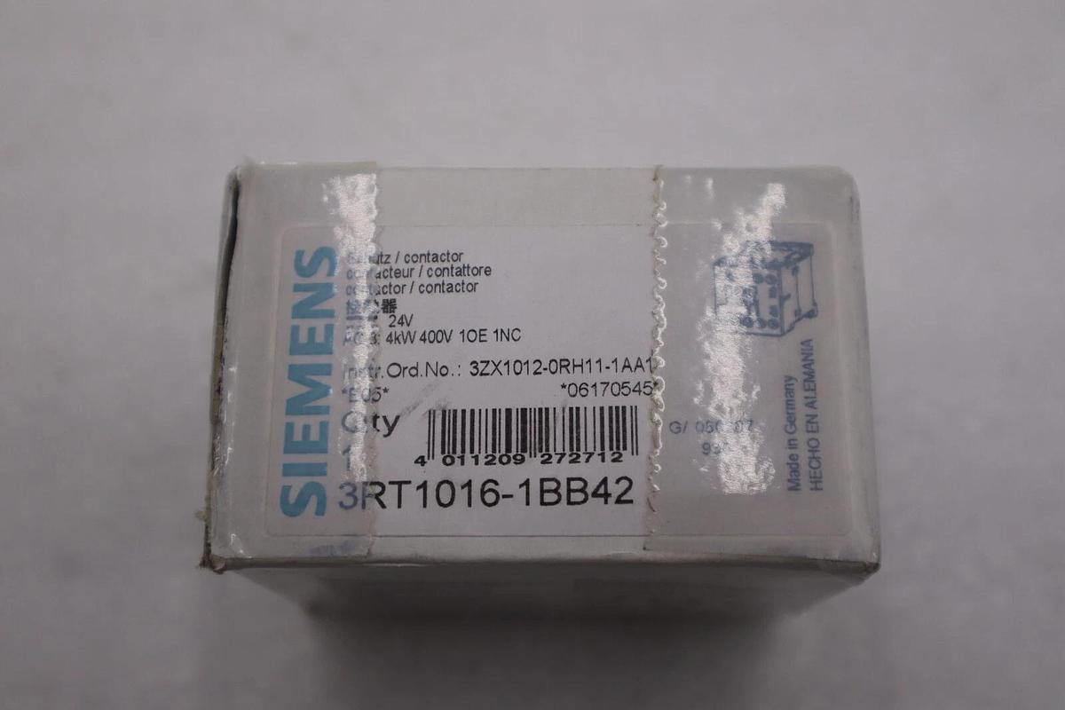 New Siemens contactor 3RT1016-1BB42 3RT10161BB42 New With Box Stock G795A