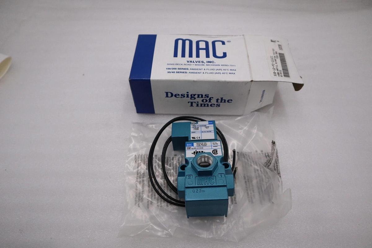 NEW MAC 55B-12-PI-111CC 110/120V 30-150PSI NSMP STOCK H702A