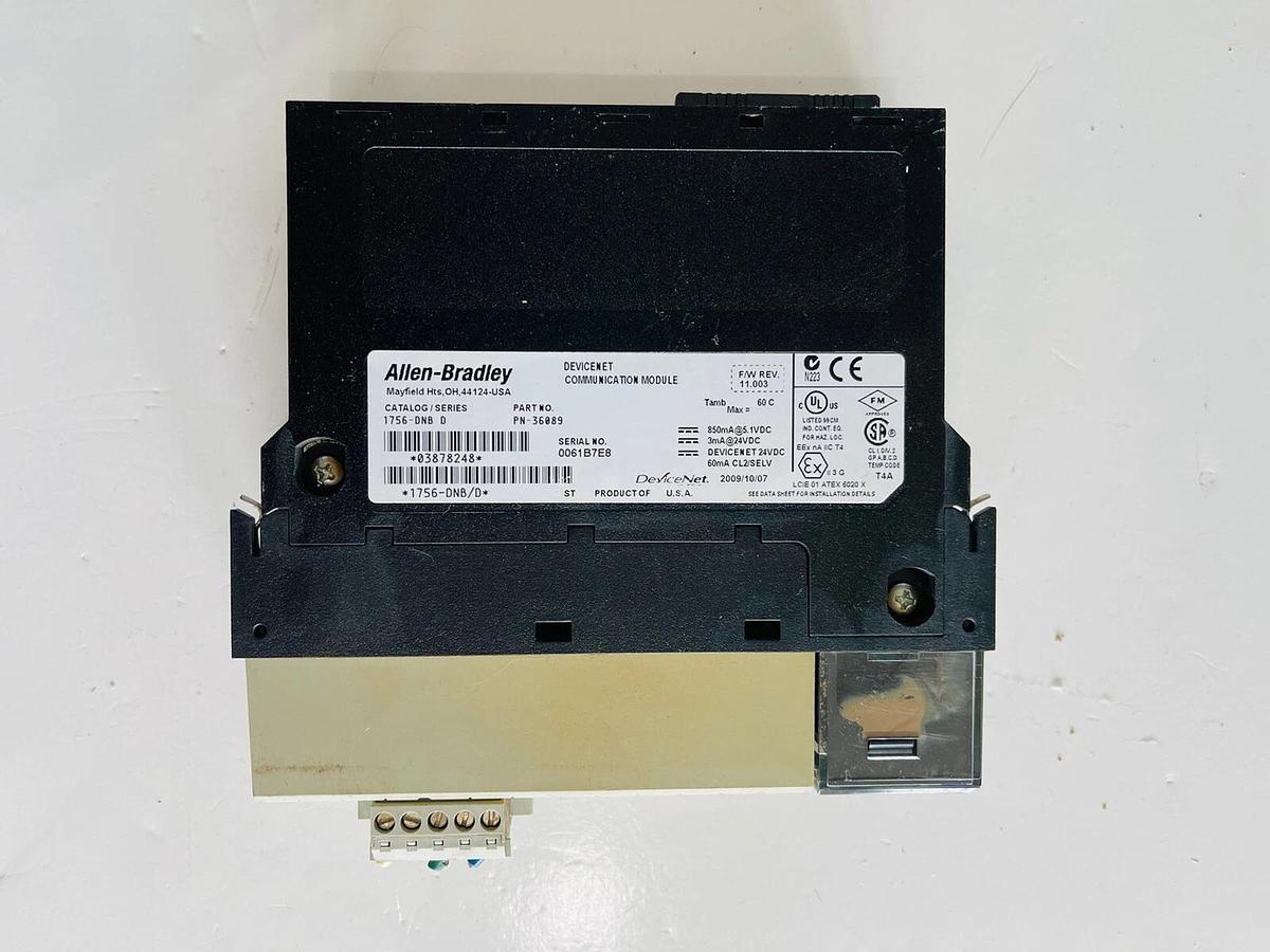 Used AB 1756-DNB D Module Communication Module Interface Module #K-876
