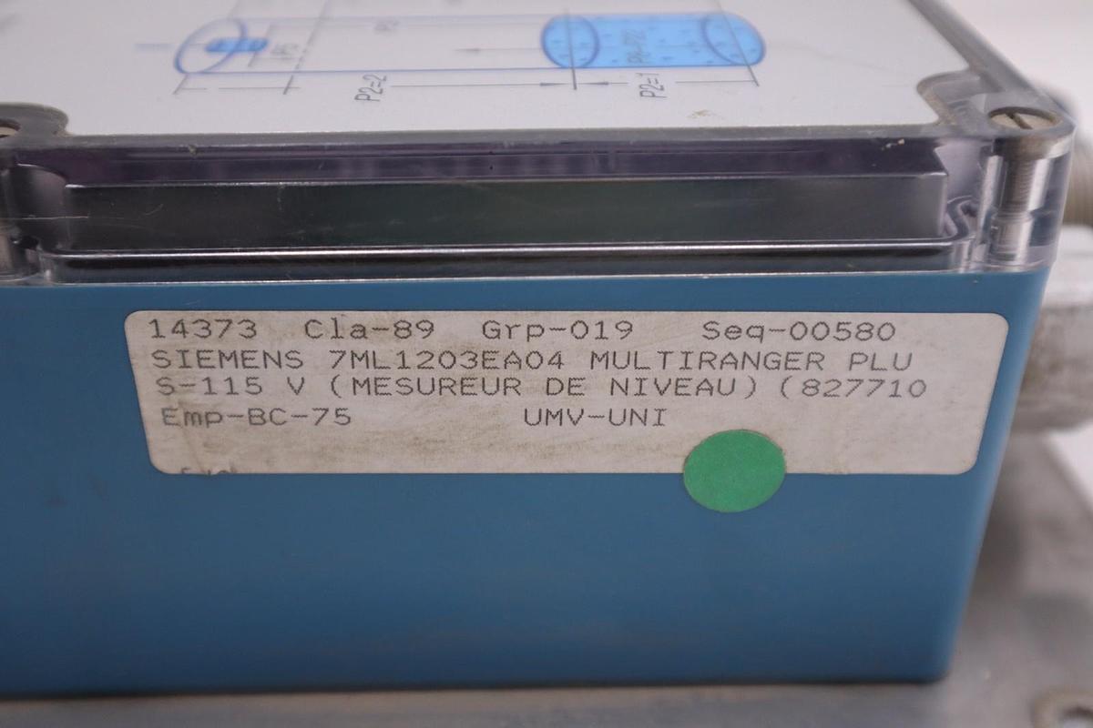 Used Siemens Milltronics 7ML10203EA04 Multiranger Plus Level Monitor Relay Box GF1075