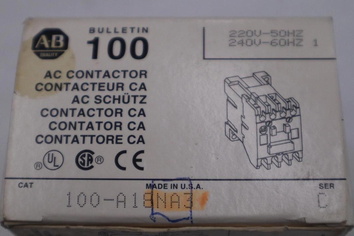 NEW ALLEN BRADLEY 100-A18NA3 SERIES C CONTACTOR STOCK G736A
