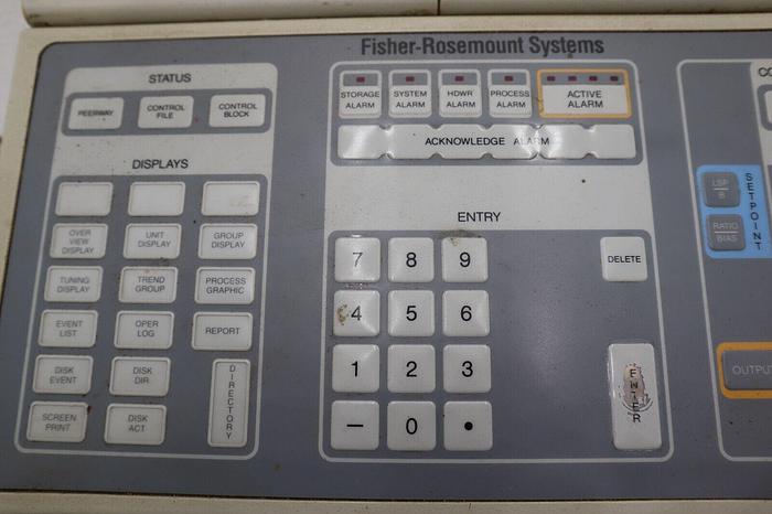 Used Fisher, Rosemount | 01984-2372-0002 | Operator Keyboard with Trackball STK 2065