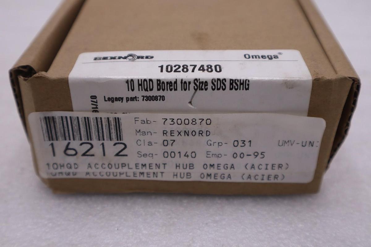 REXNORD 7300870 10 HQD HUB - NEW IN BOX - STOCK K1635A