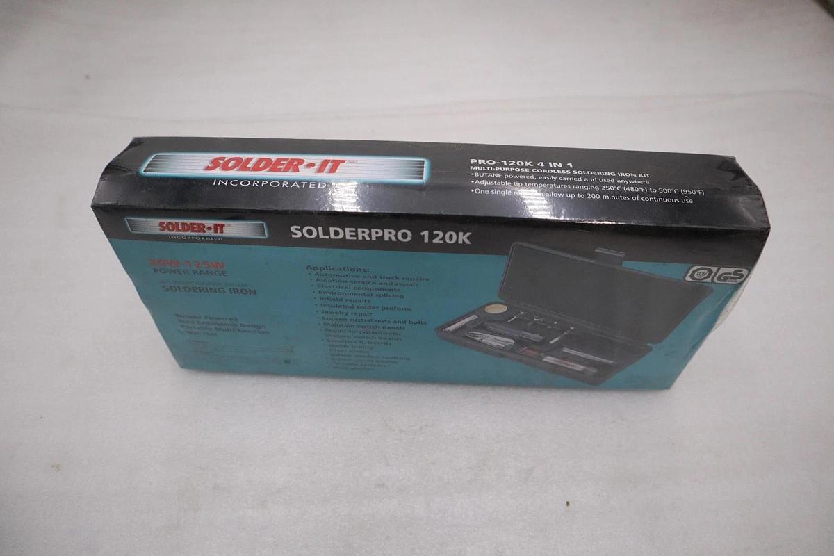 Used NEW Solder It PRO120K Multi-Function Butane Heat Tool Kit STK GF30A