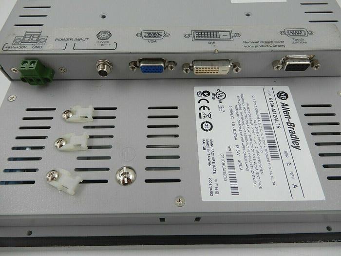 Used ALLEN BRADLEY HMI 6186M12ALTR SERIES E REV A 1200M VERSAVIEW STOCK 602