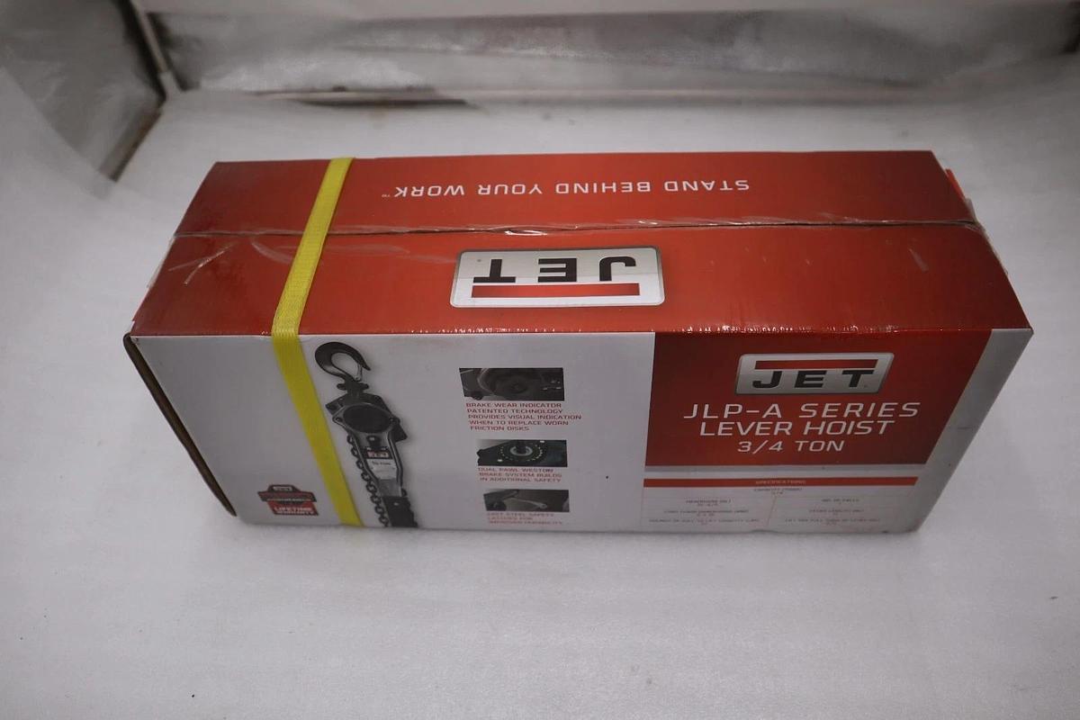 Used Jet 287302 JLP-075A-15 3/4-Ton Lever Hoist 15' Lift NEW IN BOX STOCK HP-191