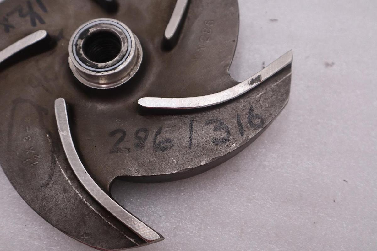 GOULDS 316STX  1-1/2 X 3-8 5 VANE IMPELLER 8.375" DIAMETER - STOCK G409B