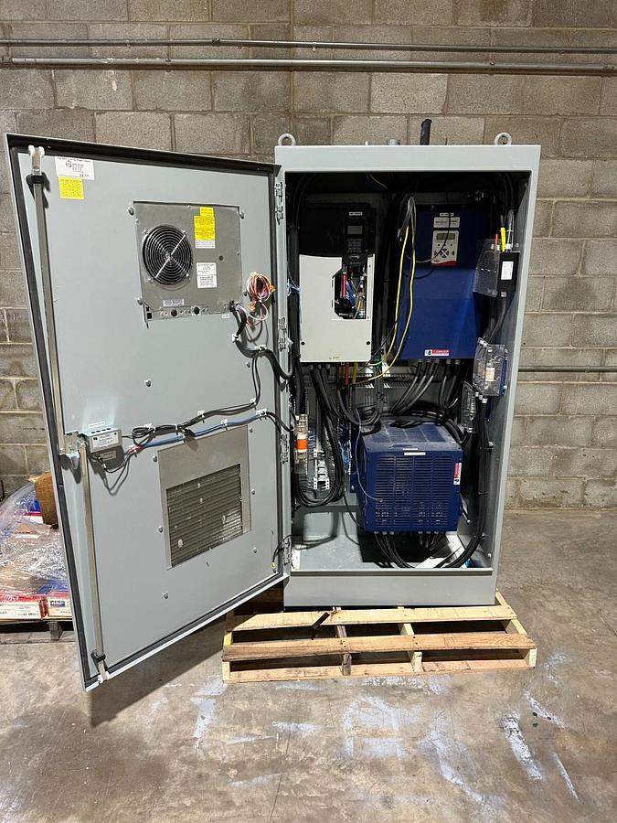 Used ALLEN BRADLEY 150 HP DRIVE CABINET 20G1AND186JA0NNNNN W/ BONITRON REGENS #S441