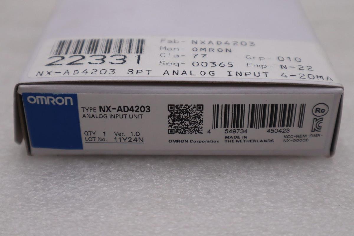 New Omron NX-AD4203 Analog Input Unit NXAD4203 In Box STOCK GF-573A