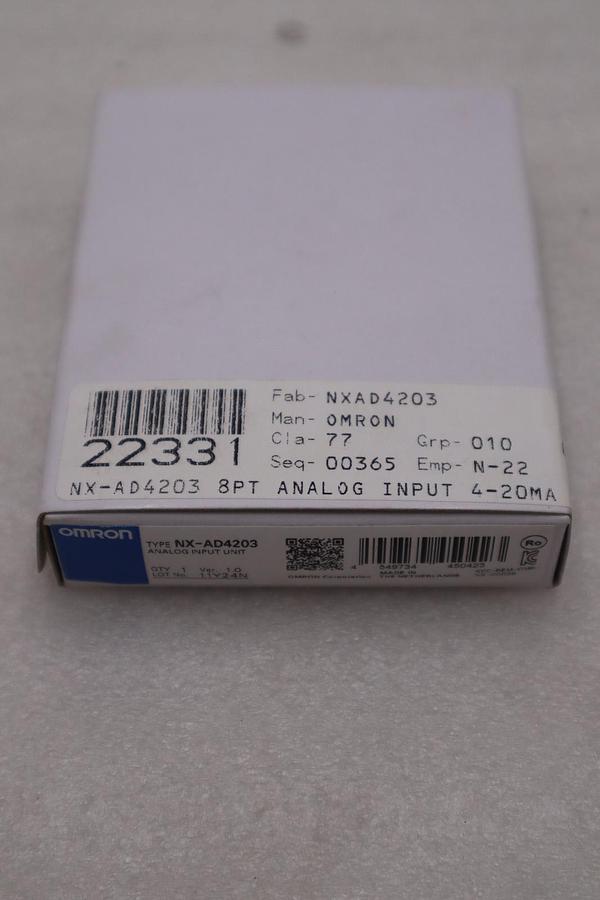 New Omron NX-AD4203 Analog Input Unit NXAD4203 In Box STOCK GF-573A