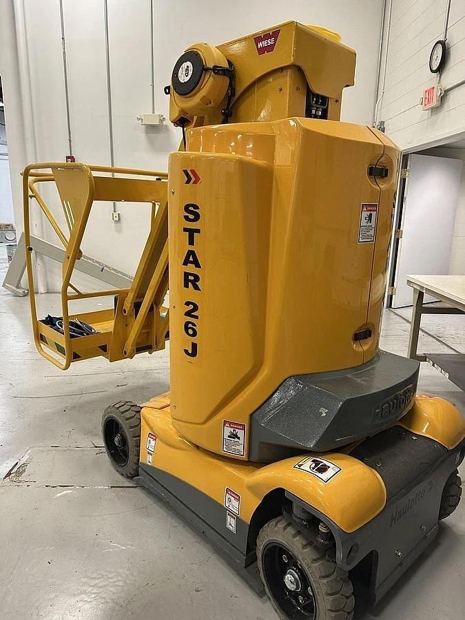 Used HAULOTTE GROUP VERTICAL MAST AERIAL LIFT MODEL MODEL STAR 26J LESS THAN 100 HOUR